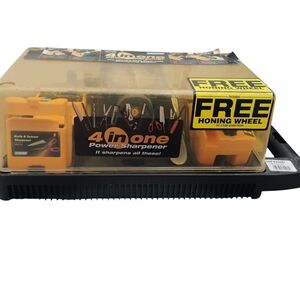 Plasplugs Really Sharp 4 in 1 Sharp Power Sharpener with Free Honing Wheel